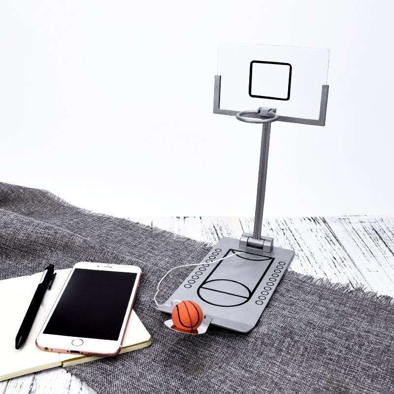 LG082-I Mini Desktop Folding Basketball Machine(Gray)