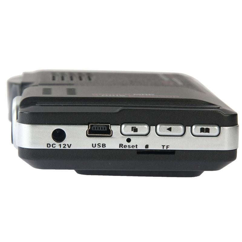 STR8500 HD 720P 30fps 2.0 inch LCD Radar Detector DVR with Laser + GPS Logger, 120 Degree View An...