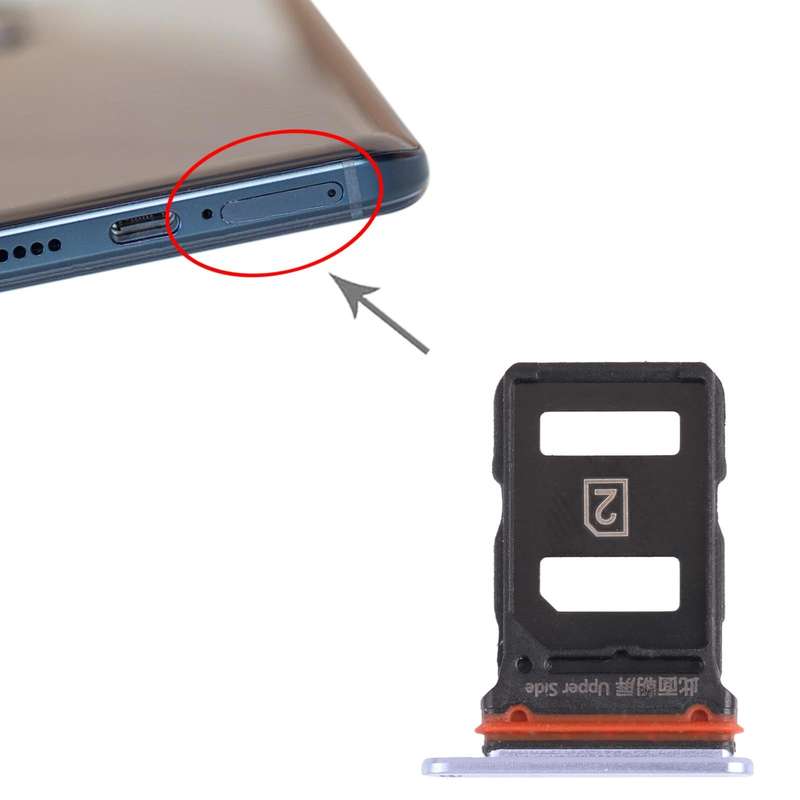 For vivo iQOO 3 5G SIM Card Tray + SIM Card Tray (Silver)