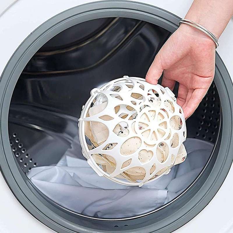 Fashionable Bubble Bra Washer Baby Laundry Aid Saver Washing Ball(White)