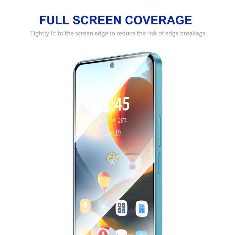 For Itel Vision 2 10pcs ENKAY Full Glue High Aluminum-silicon Tempered Glass Film