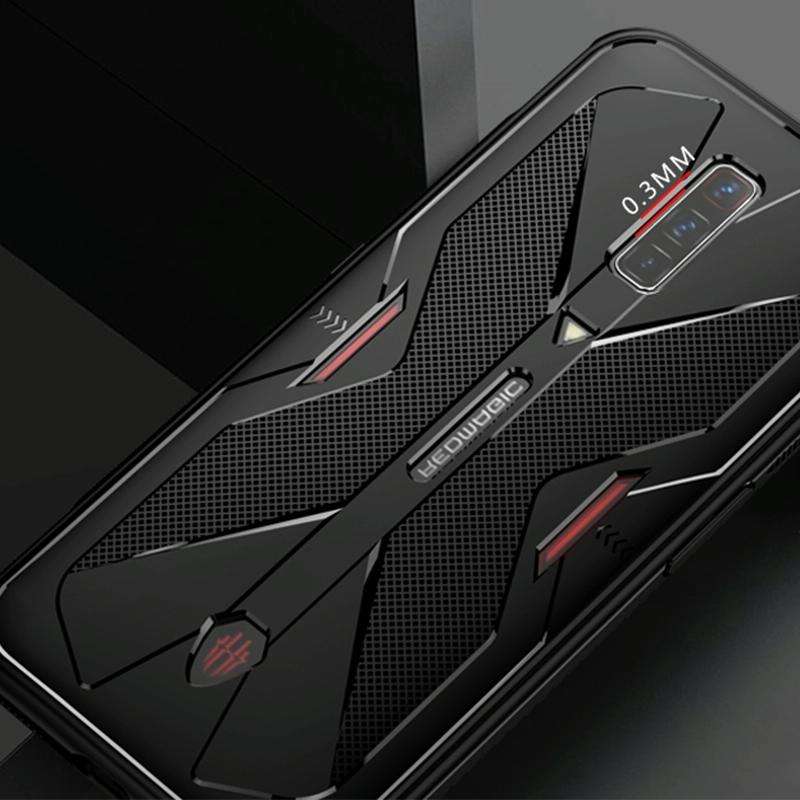 For ZTE nubia Red Magic 6 Pro / 6 TPU Cooling Gaming Phone All-inclusive Shockproof Case(Black)