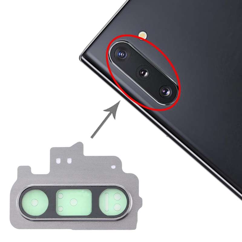 For Galaxy Note 10 10pcs Camera Lens Cover (Grey)