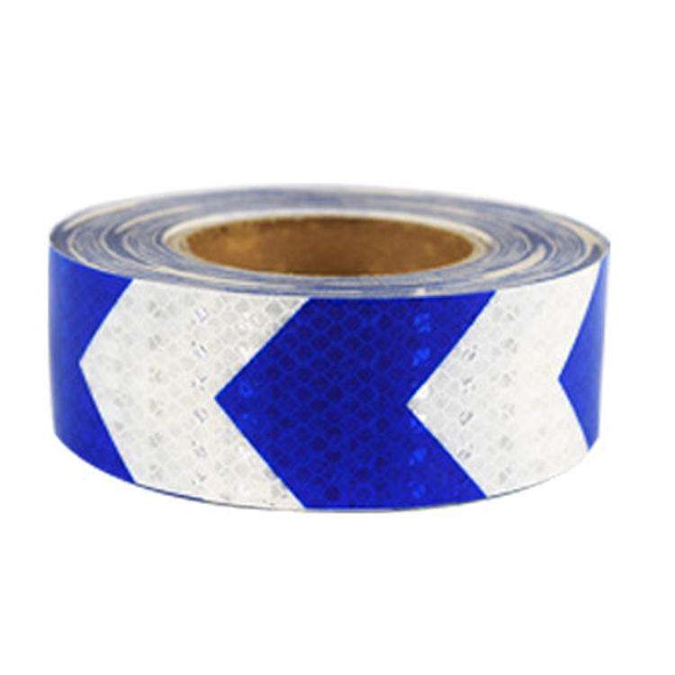 PVC Crystal Color Arrow Reflective Film Truck Honeycomb Guidelines Warning Tape Stickers 5cm x 25...