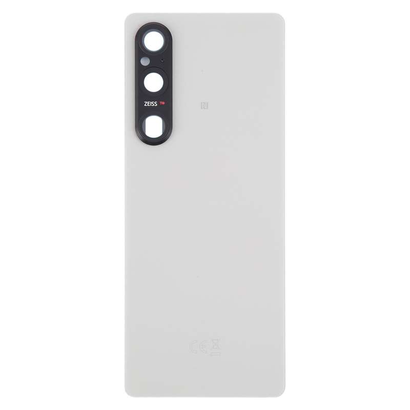 For Sony Xperia 1 V Original Battery Back Cover with Camera Lens Cover(Silver)