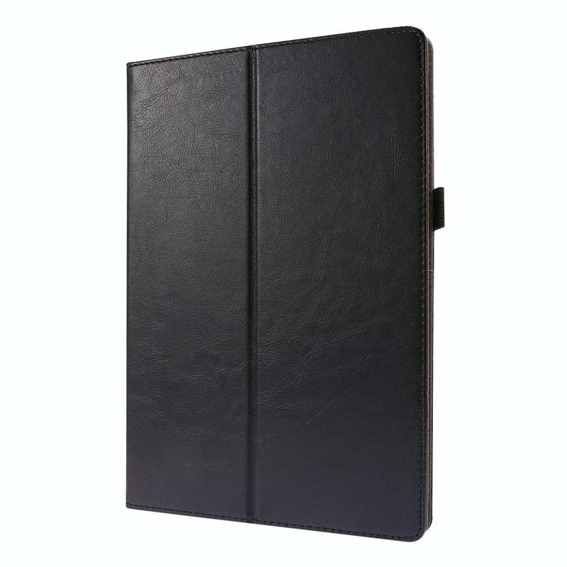 For Lenovo Tab M10 Crazy Horse Texture Horizontal Flip Leather Case with 2-folding Holder & Card ...