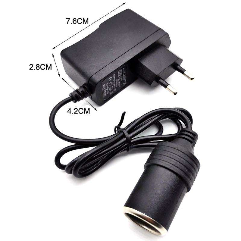 2PCS 220V To 12V Power Converter Car Power Adapter US Plug