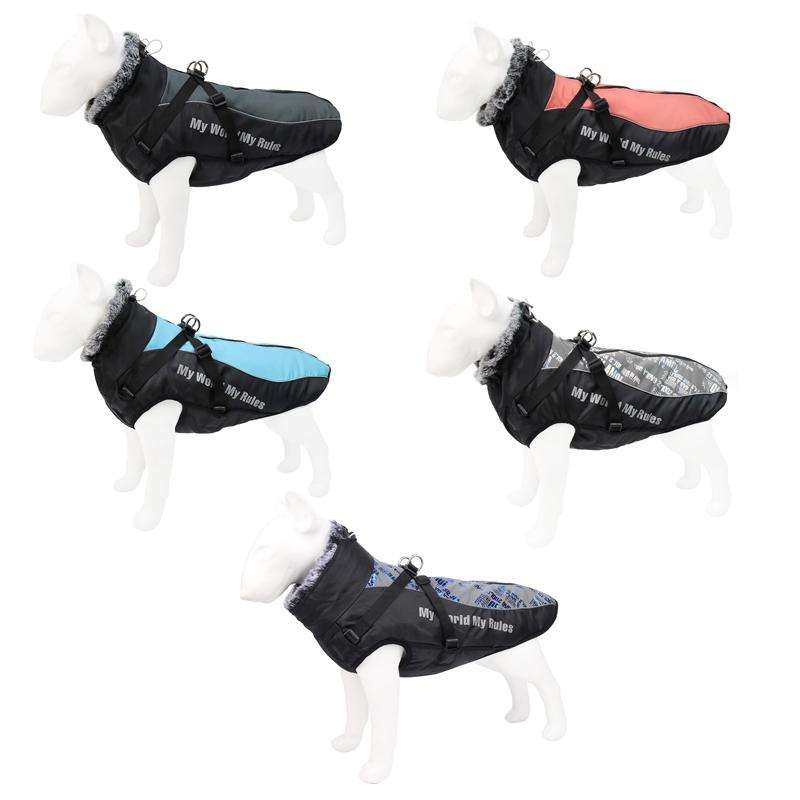 BL-683 Keep Warm Reflective Dog Clothes, Size: XXXL(Sky Blue)