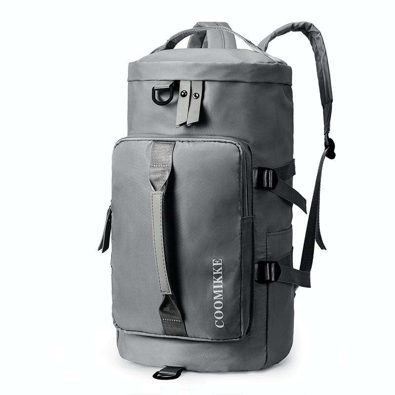 Multifunctional Travel Backpack Large Capacity Portable Drum Bag Sports Bag(Grey)