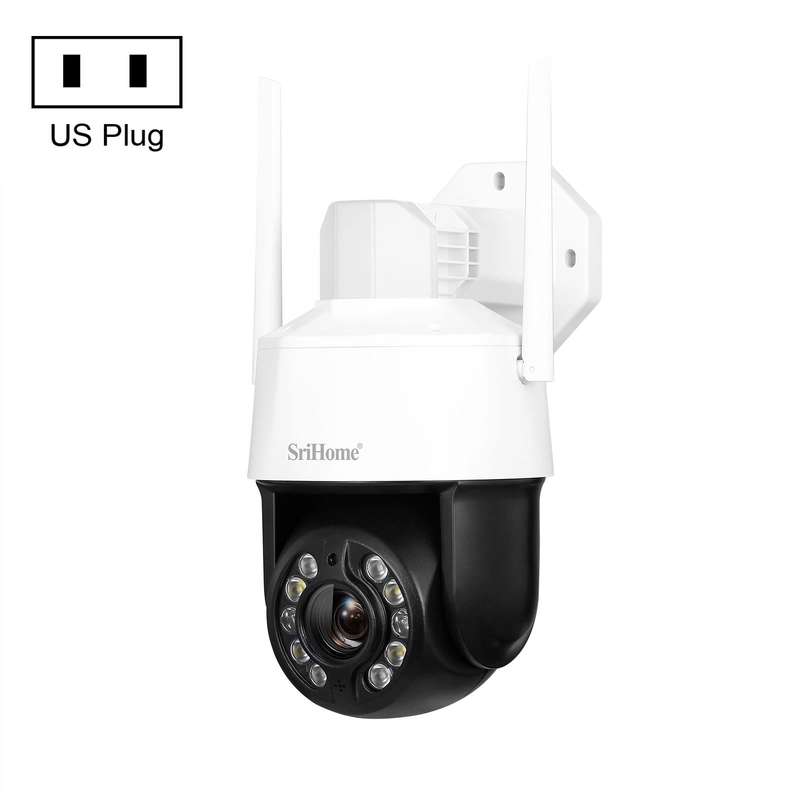 SriHome SH041 5.0MP 20X Optical Zoom 2.4G/5G WiFi IP66 Waterproof AI Auto Tracking H.265 Video Su...