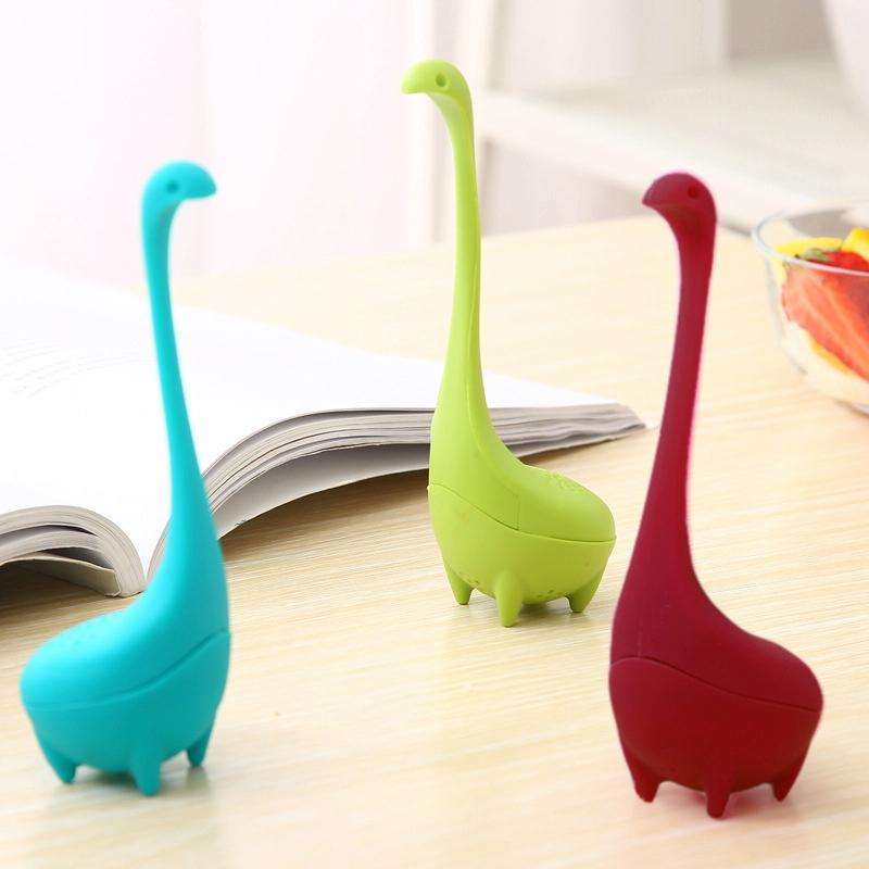 Food Grade PP Cooking Dinosaur Infuser Loch Ness Monster Shape Heat Resistance Total Tea Strainer...