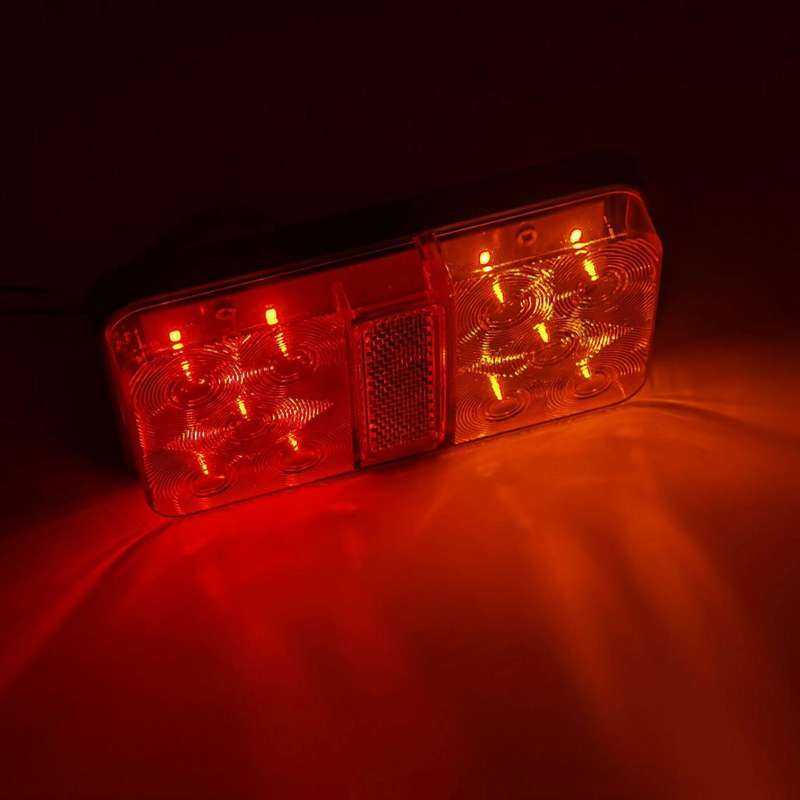 2 PCS Trailer / Truck A-type Long Strip 10LEDs Tail Light Set