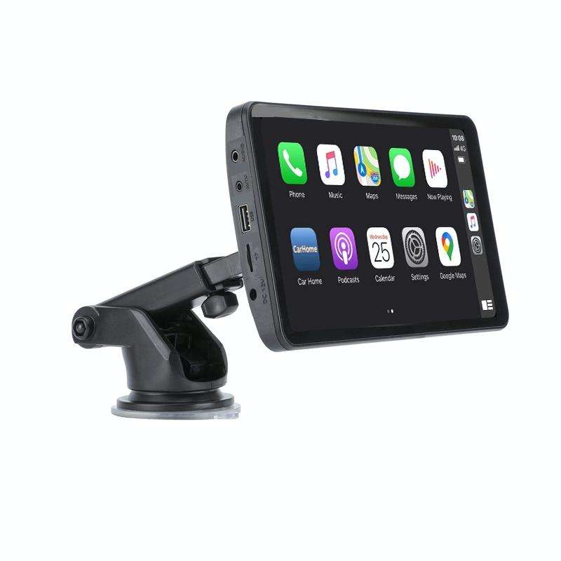 X70-1 Car 7 inch IPS Portable Smart Screen Wireless Screen Projection Carplay Android Auto(Black)