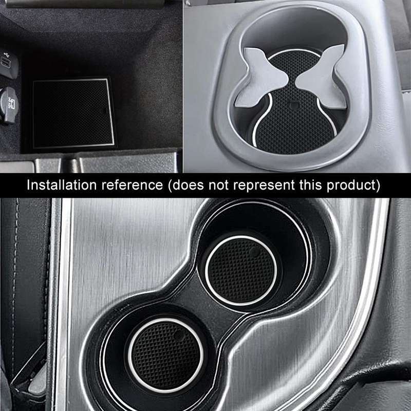 Car Water Cup Gate Slot Mats Plastic White Luminous Anti-Slip Interior Door Pad for Mazda CX-5 2015