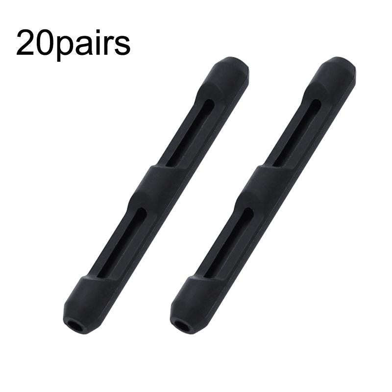 20pairs Silicone Non-Slip Glasses Foot Cover Frame Mirror Leg Decompression Anti-Drop Anti-Allerg...