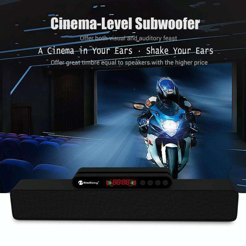 Newrixing NR-5017 LED Bluetooth Portable Speaker TWS Connection Loudspeaker Sound System 10W Ster...