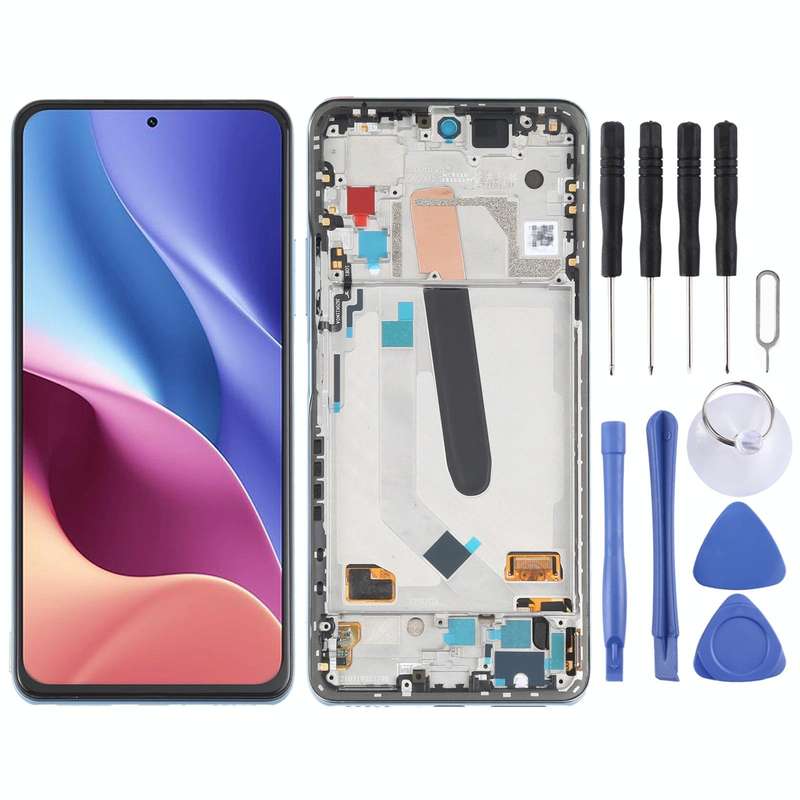 AMOLED Material Original LCD Screen and Digitizer Full Assembly With Frame for Xiaomi Redmi K40 /...