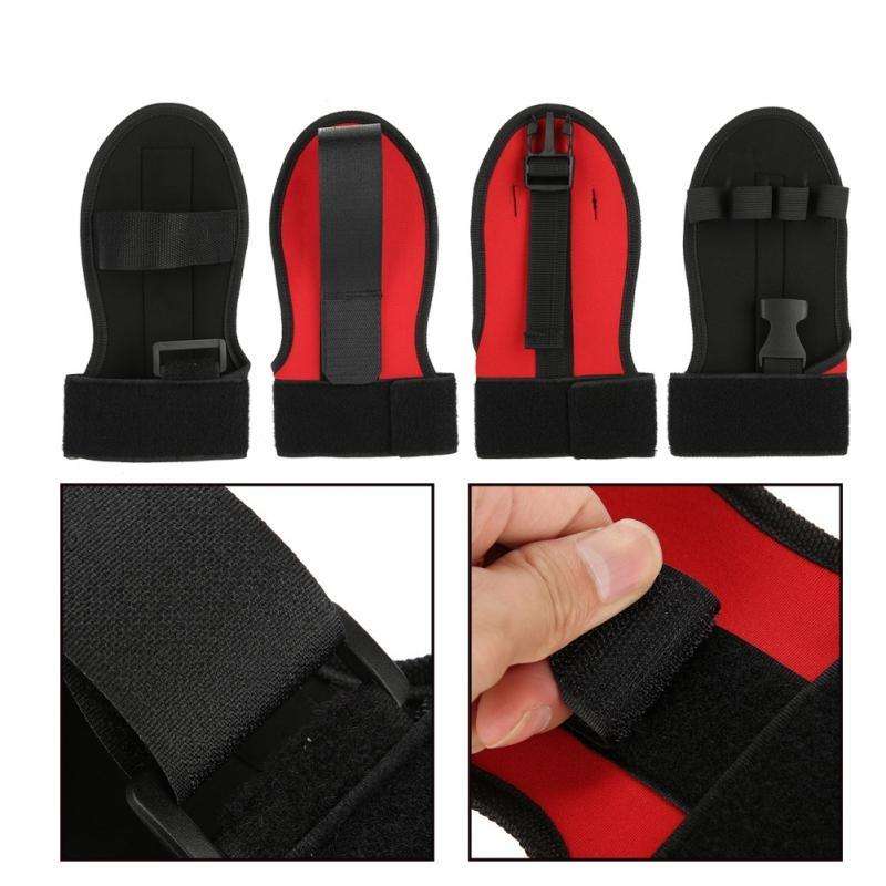 Rehabilitation Fixed Auxiliary Special Gloves Hemiplegia Training Equipment, Style:Buckle Type