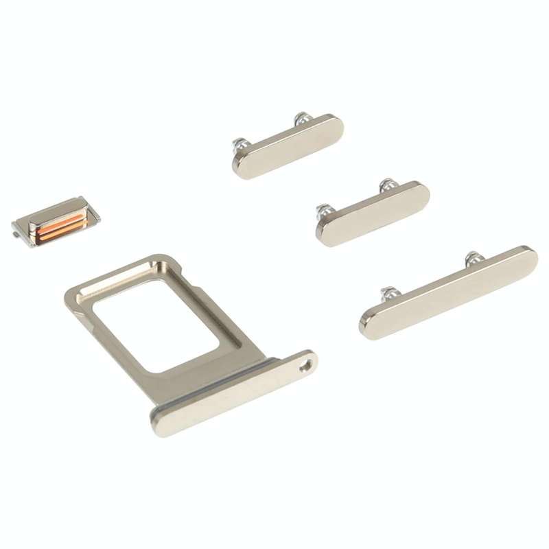 SIM Card Tray + Side Keys for iPhone 14 Pro Max(Gold)