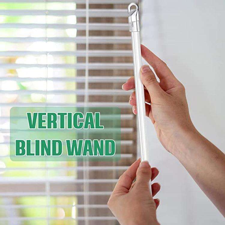 5PCS Blinds Acrylic Transparent Rod Move Light Rod With Hook Handle, Size: 17 Inch