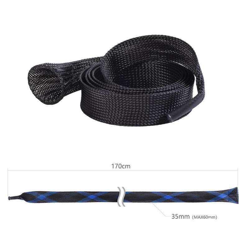 LEO 27998 3.5x170cm Mesh Tube Telescopic Fishing Rod Protector(27998-BW)