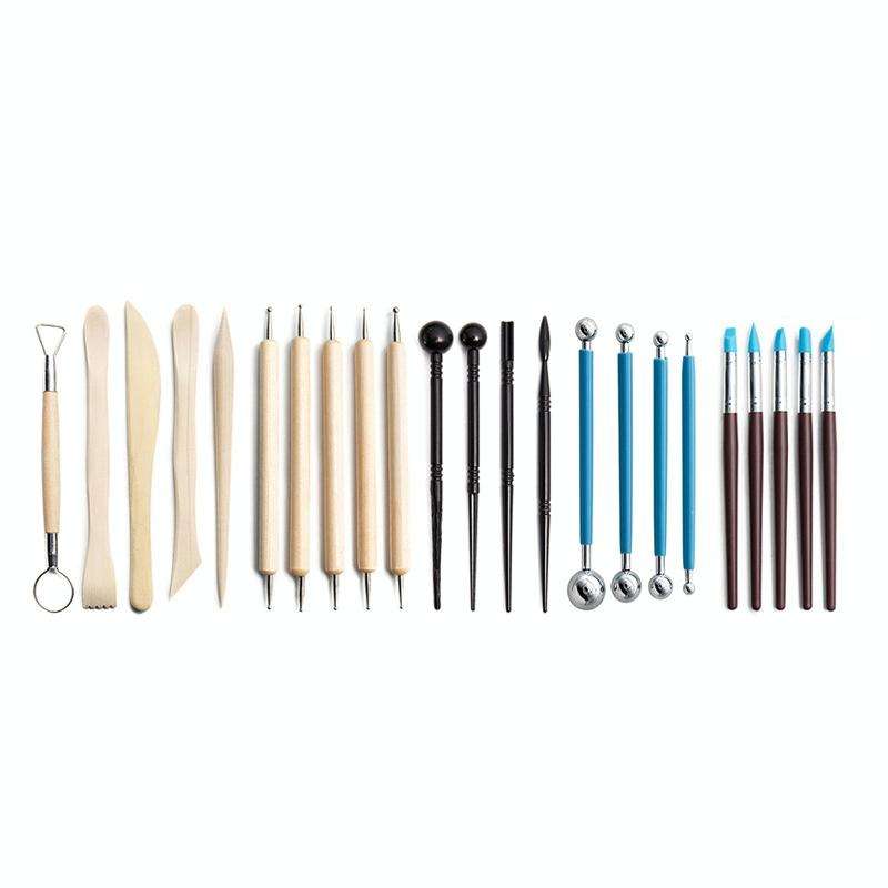 24 In 1 Pottery Tool Set Pottery Clay Stone Carving Knife DIY Clay Combination Tool