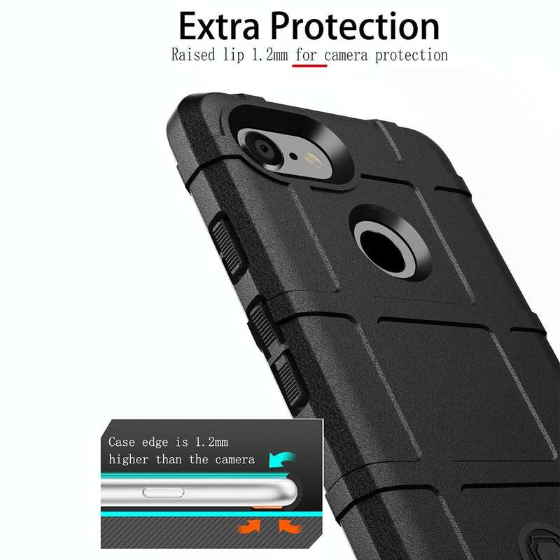 Full Coverage Shockproof TPU Case for Google Pixel 3(Black)