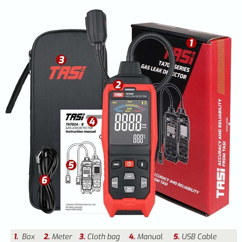 TASI TA702A Simulation Bar Display Cumbelo Gas Detector Portable Gas Testing Instrument Natural G...