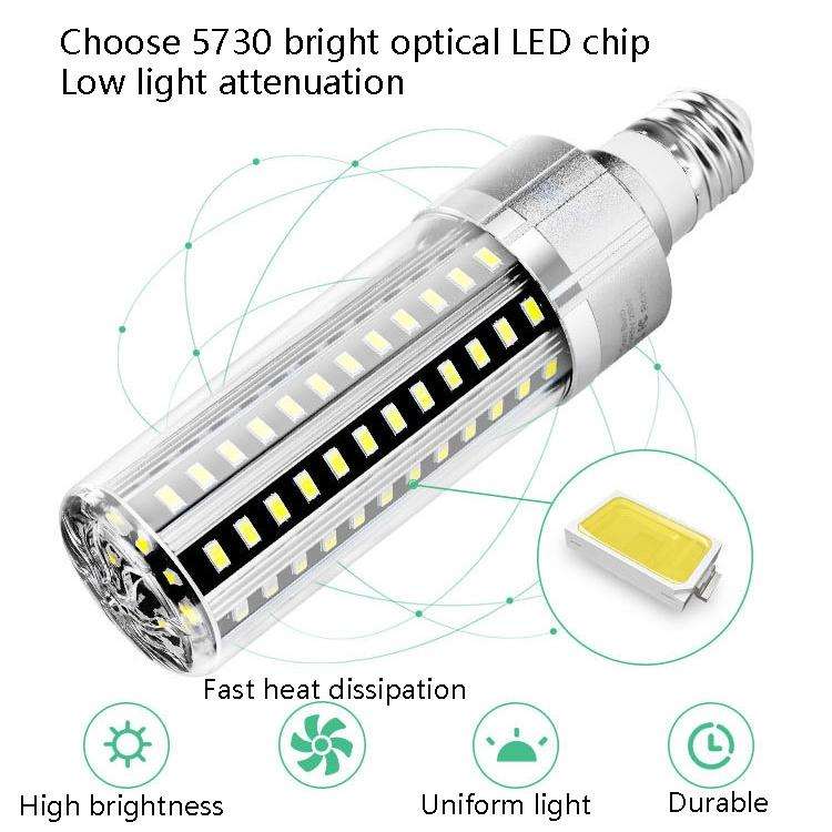 5730 LED Corn Lamp Factory Warehouse Workshop Indoor Lighting Energy Saving Corn Bulb, Power: 50W...