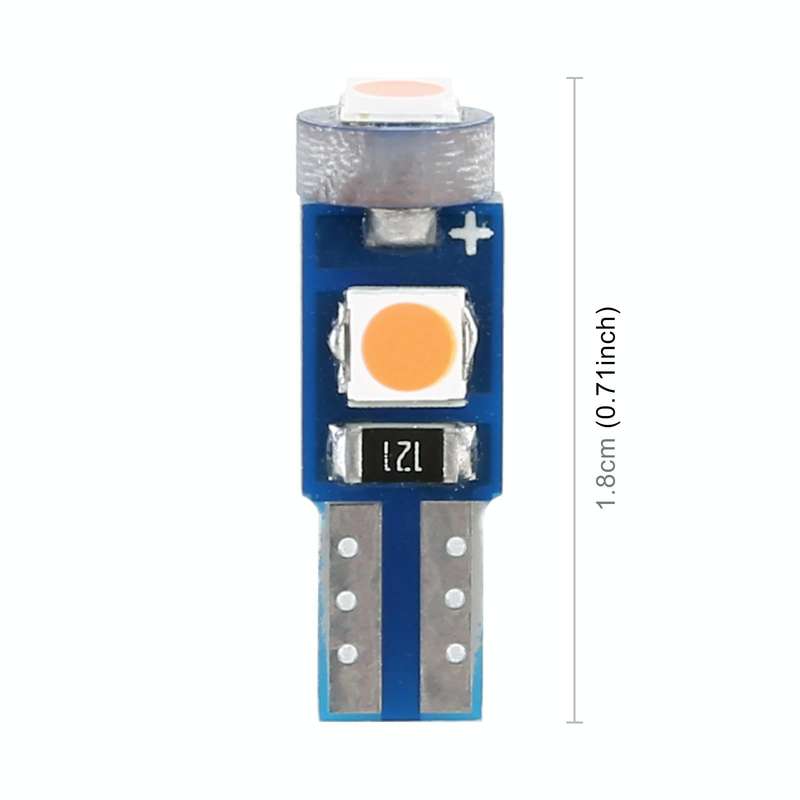 10 in 1 Car T5 0.2W DC12V Instrument Panel LED Decorative Light(Pink Light)