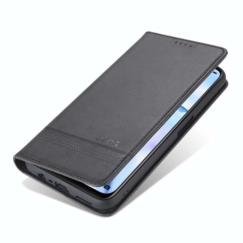 For OPPO A74 (5G) AZNS Magnetic Calf Texture Horizontal Flip Leather Case with Card Slots & Holde...