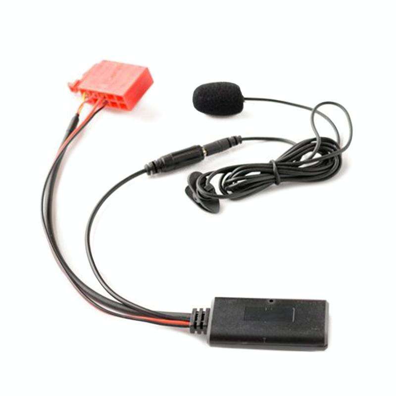 Car AUX Bluetooth Audio Cable Wiring Harness + MIC for Mercedes-Benz Special by abaecker BE2210/B...