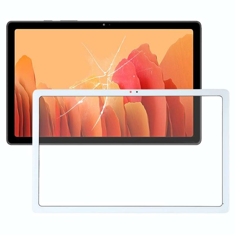 For Samsung Galaxy Tab A7 10.4 2020 SM-T500/T505 Front Screen Outer Glass Lens (White)