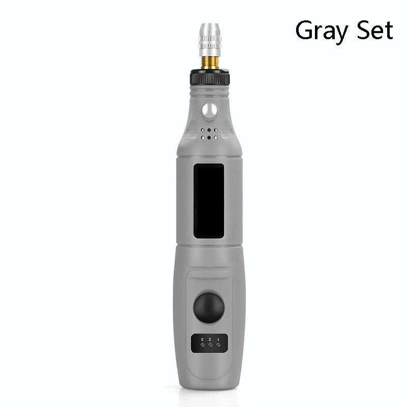 Mini Electrical Engraving Pen Cutting And Polishing Electrical Grinder Tool Set, US Plug(Grey)