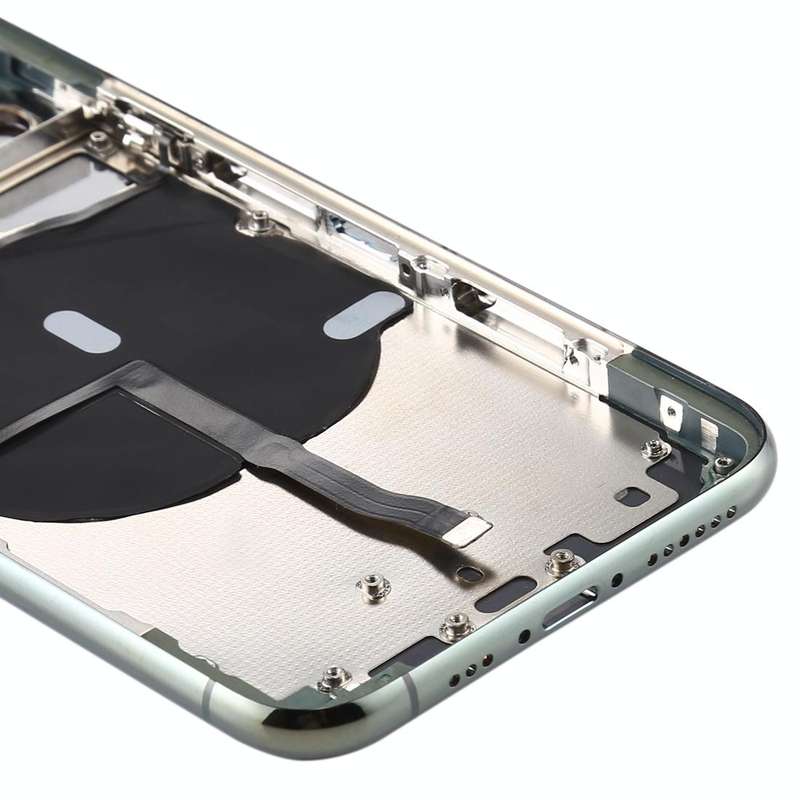 Battery Back Cover (with Side Keys & Card Tray & Power + Volume Flex Cable & Wireless Charging Mo...