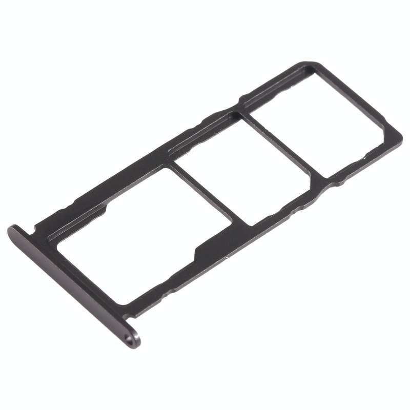 For Nokia 2.4 Original SIM + SIM / Micro SD Card Tray (Black)