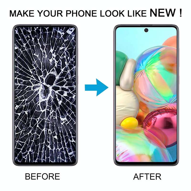For Samsung Galaxy A71 4G SM-A715F 6.43 inch OLED LCD Screen Digitizer Full Assembly with Frame (...