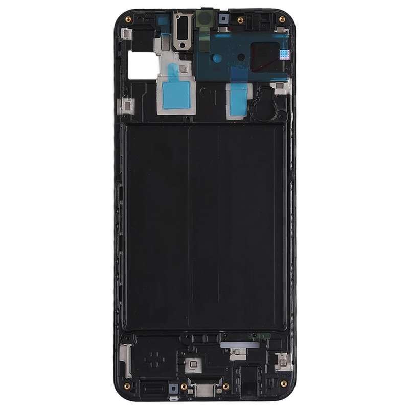 For Galaxy A30, SM-A305F/DS Front Housing LCD Frame Bezel Plate (Black)