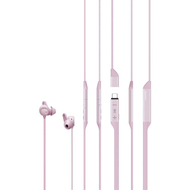 Original Huawei FreeLace Pro Noise Cancelling Bluetooth 5.0 Wireless Earphone(Pink)