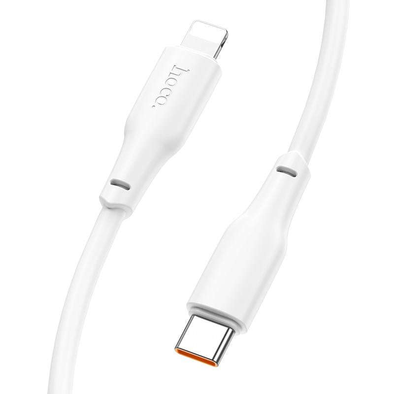 hoco X93 PD 20W USB-C/Type-C to 8 Pin Data Cable, Length:2m(White)