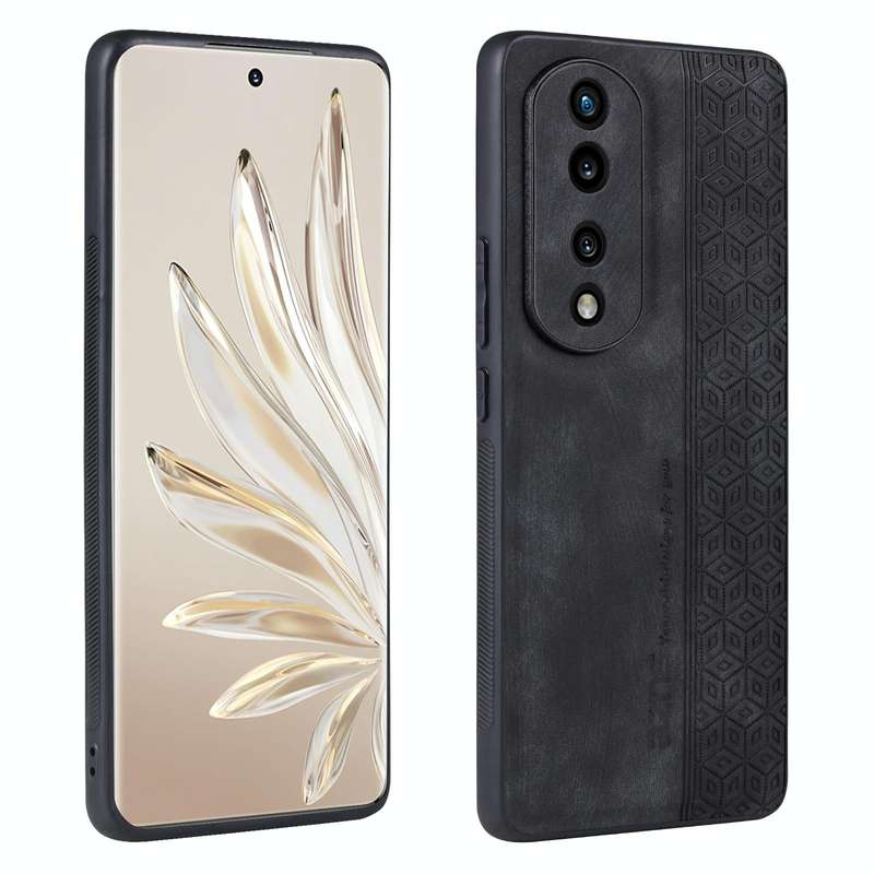 For Honor 70 AZNS 3D Embossed Skin Feel Phone Case(Black)