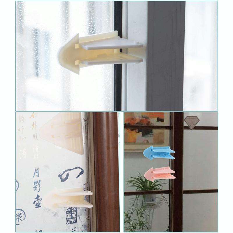 Window Safety Lock Sliding Door Window Lock Door and Window Stopper for Children(White)