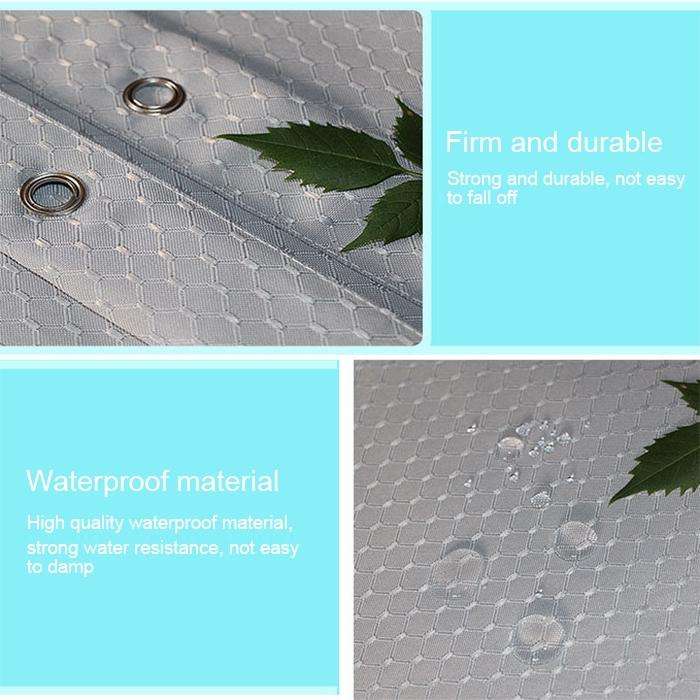Thickening Waterproof And Mildew Curtain Honeycomb Texture Polyester Cloth Shower Curtain Bathroo...