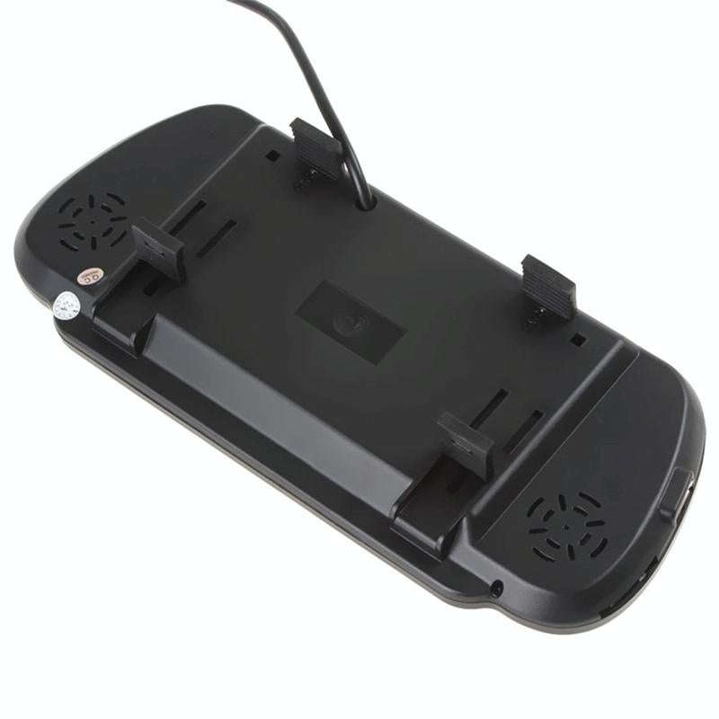 PZ-710 7.0 inch TFT LCD Car Rearview Mirror Monitor with Remote Control, Support Bluetooth / MP5 ...