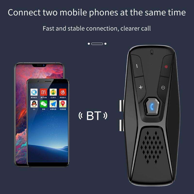 T823 Car Sun Visor Bluetooth Hands-free Call Speaker