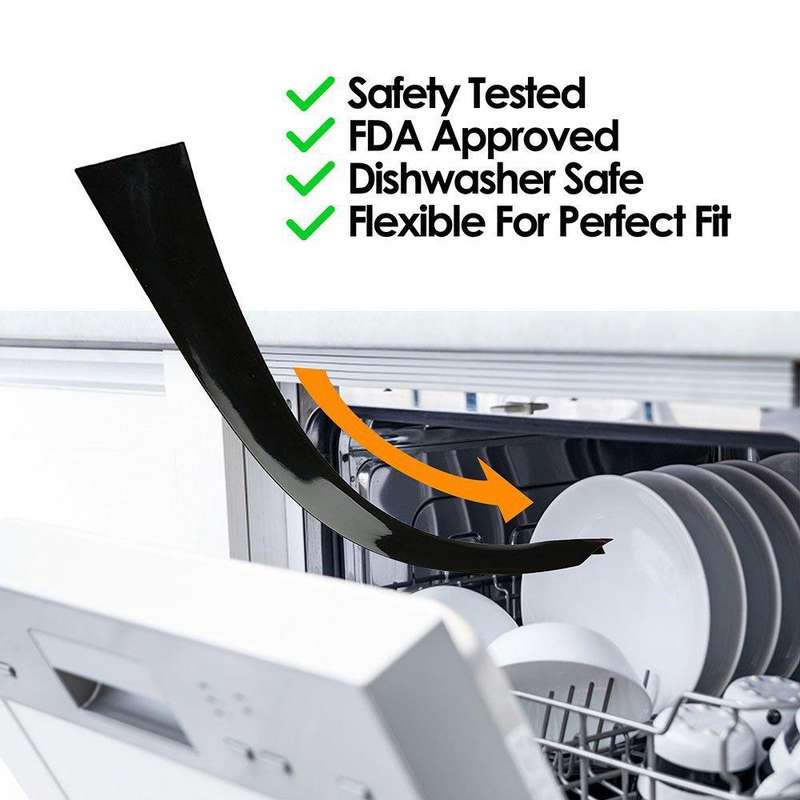 2 PCS 25 inches Gas Stove Slit Strip Antifouling Dustproof Waterproof Kitchen Sealing Strip(Trans...
