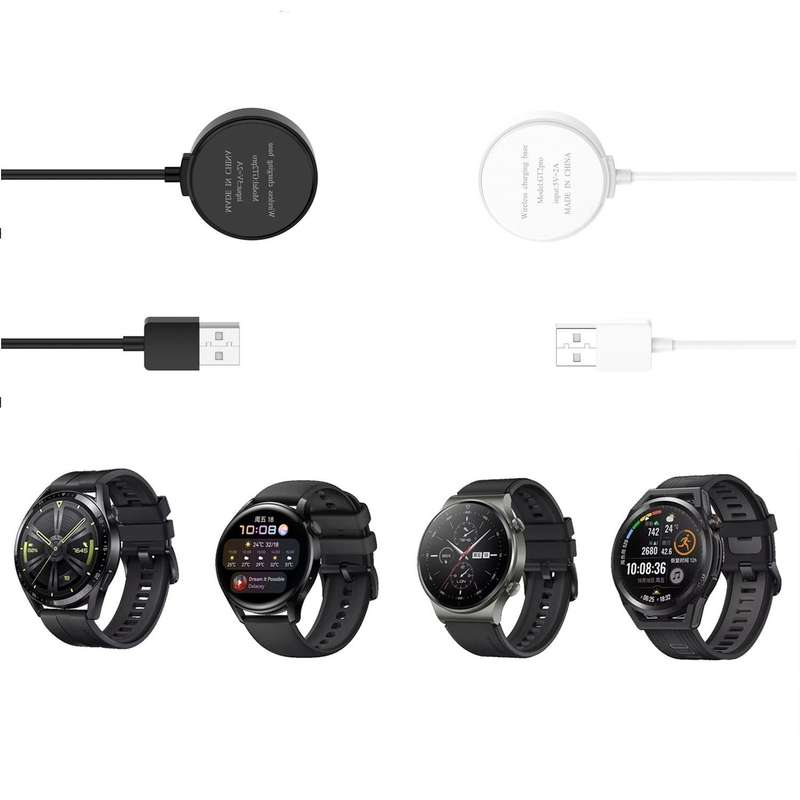 For Huawei Watch GT 4 46mm Smart Watch Magnetic Suction Integrated Charging Cable, Length: 1m(White)