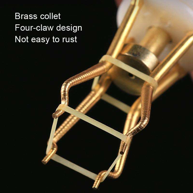 2 PCS KLJ01 Fishing Large Red Worm Clip Rubber Band Ring Particle Bait Clip(Clip)