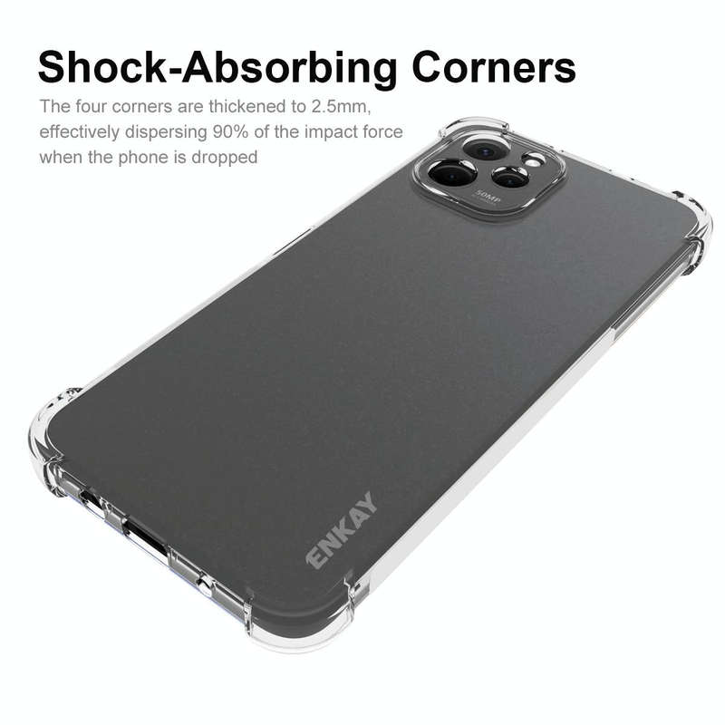 For Huawei Nova Y61 4G ENKAY Hat-Prince Clear TPU Shockproof Phone Case