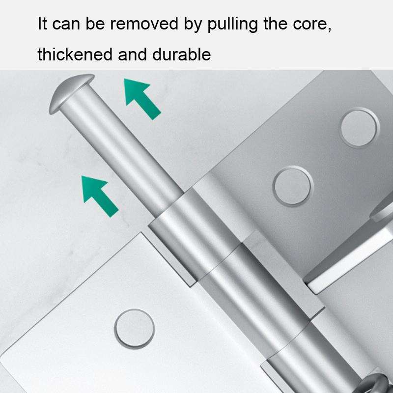 4 Inch Multifunctional Door Closer Automatic Door Closing Hinge, Color: Color Steel Silver